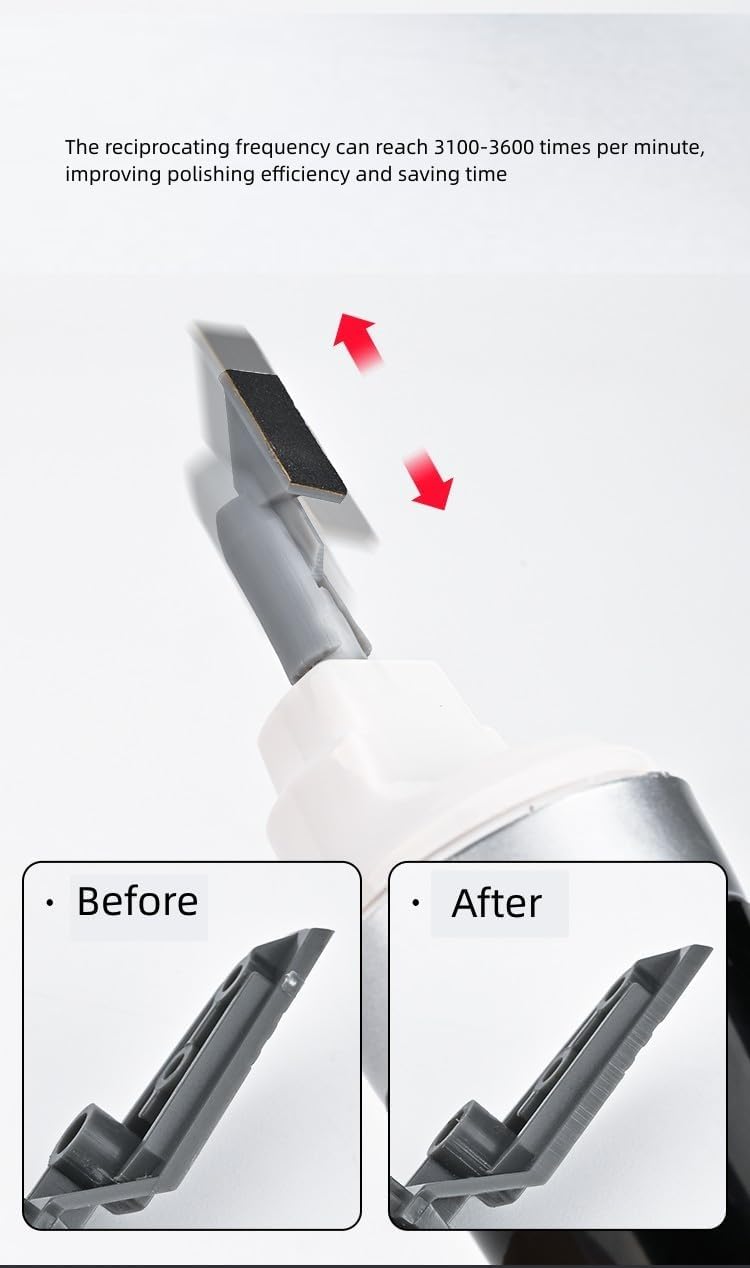 ANSAI Electric Reciprocating Sander, With 8pcs 3D Print ABS Head For Hobbies,Art,Miniature,figure polishing,sanding - Image 4